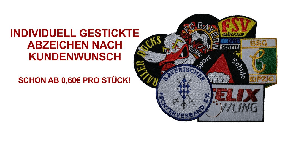 Stickabzeichen gnstig